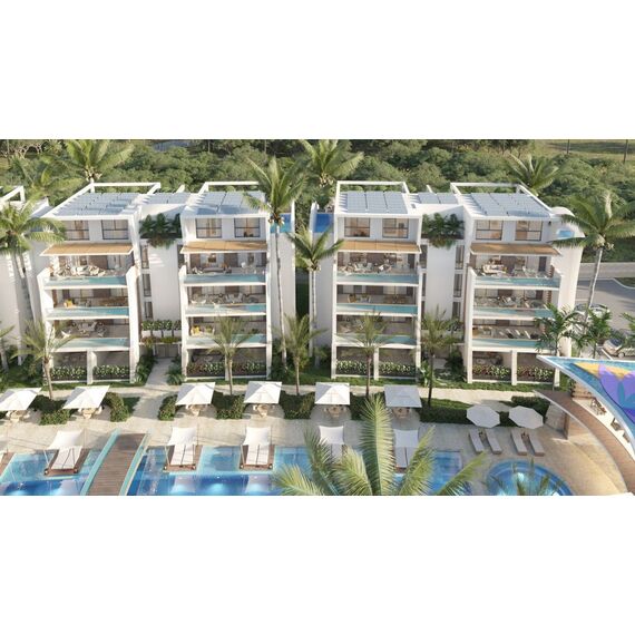 Квартира 2-комнатная 1+1 в Пунта-Кана (Баваро) площадь 60м²