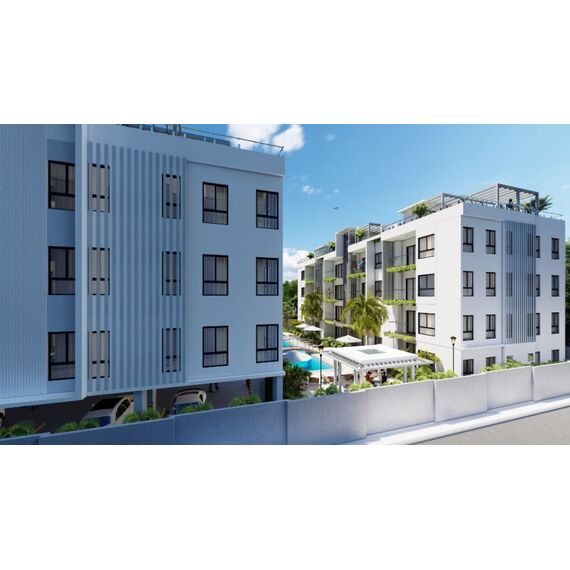 Квартира 2-комнатная 1+1 в Пунта-Кана (Баваро) площадь 78м²
