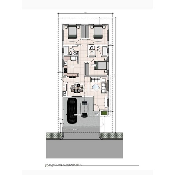 Дом в Пунта-Кана площадь 115м² 1-этажный, изображение 3