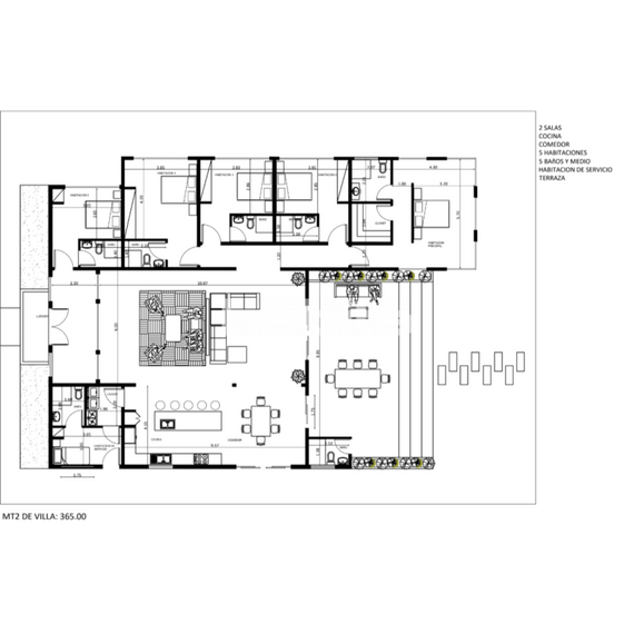 Вилла в Лас-Терренасе площадь 365м² 1-этажный, изображение 7