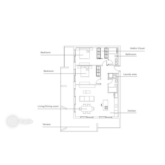 Квартира 4-комнатная 3+1 в Санто-Доминго-Эсте площадь 90м² 15 этаж, изображение 8