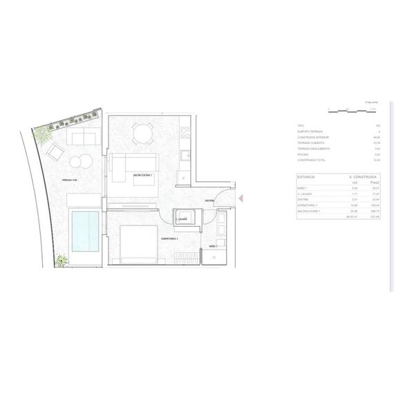 Квартира 3-комнатная 2+1 в Пунта-Кана (Пунта-Кана) площадь 91.95м² 2 этаж, изображение 12