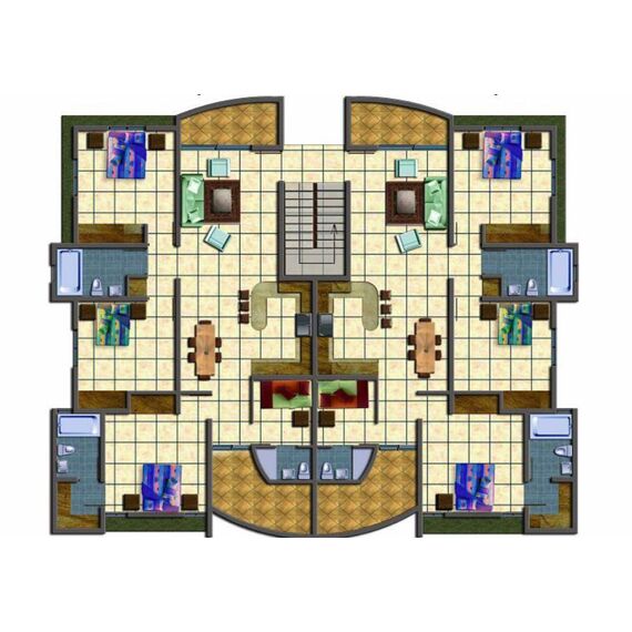 Квартира 3-комнатная 2+1 в Пунта-Кана (Баваро) площадь 95м² 2 этаж, изображение 6