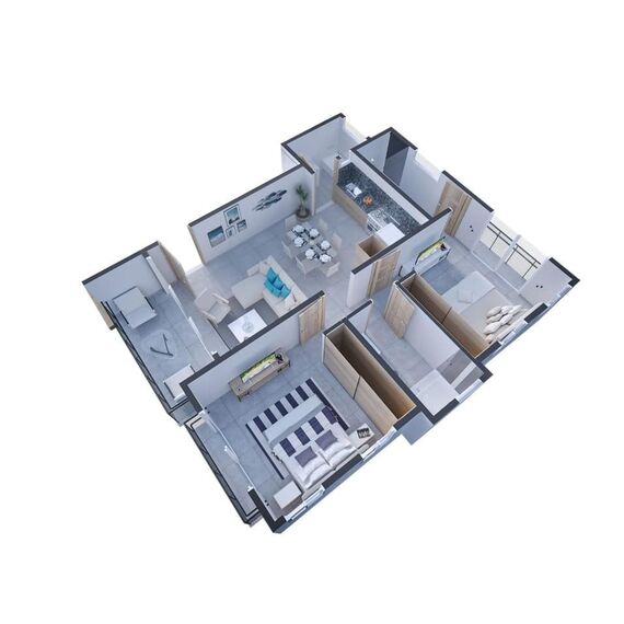 Квартира 3-комнатная 2+1 в Сосуа (Сосуа) площадь 87м², изображение 12