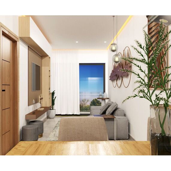 Квартира 2-комнатная 1+1 в Пунта-Кана (Баваро) площадь 52м², изображение 4