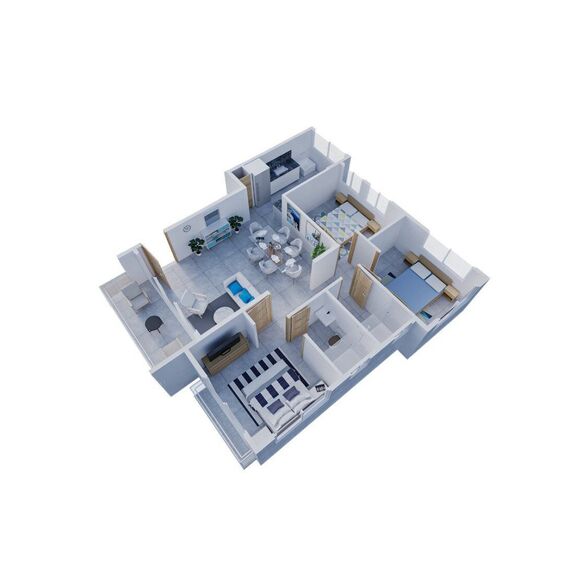 Квартира 3-комнатная 2+1 в Сосуа (Сосуа) площадь 87м², изображение 17