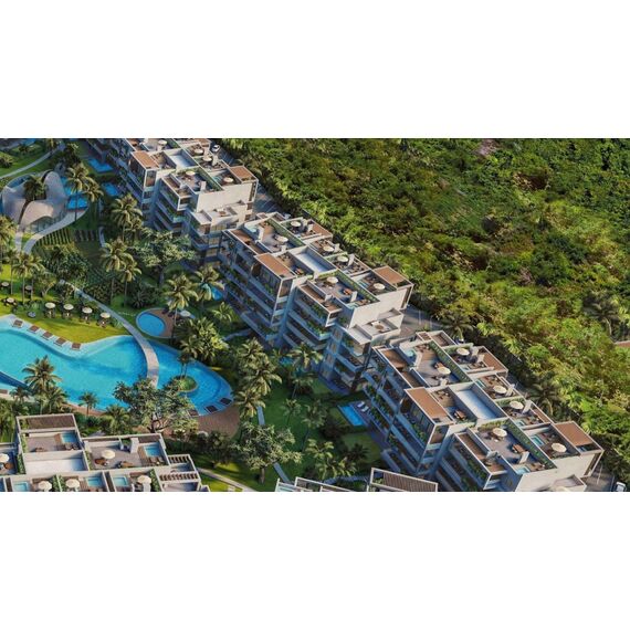 Квартира 2-комнатная 1+1 в Пунта-Кана (Баваро) площадь 64м², изображение 3