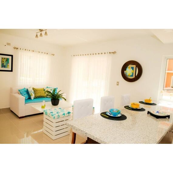 Квартира 2-комнатная 1+1 в Пунта-Кана (Баваро) площадь 75м², изображение 2