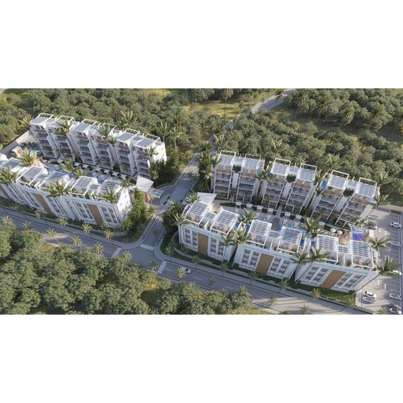Квартира 2-комнатная 1+1 в Пунта-Кана (Баваро) площадь 60м², изображение 4