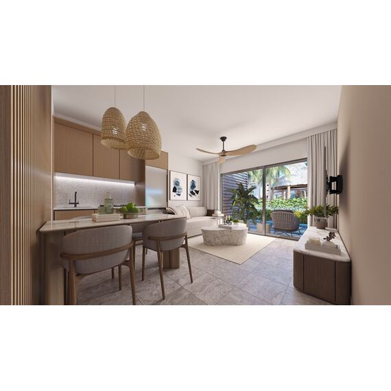 Квартира 3-комнатная 2+1 в Пунта-Кана (Пунта-Кана) площадь 37м², изображение 5