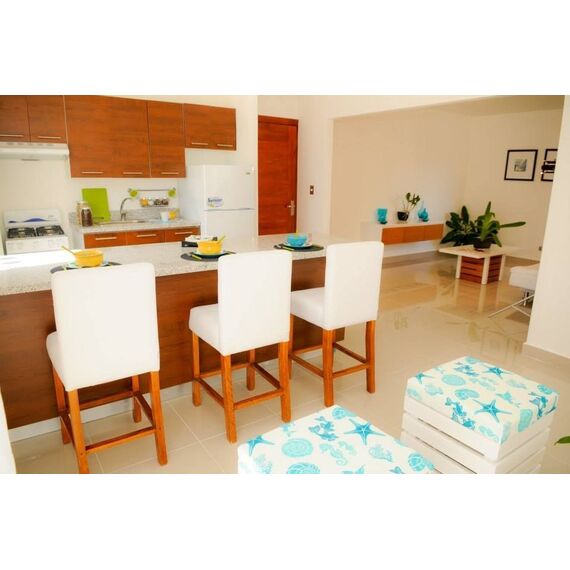 Квартира 2-комнатная 1+1 в Пунта-Кана (Баваро) площадь 75м², изображение 6