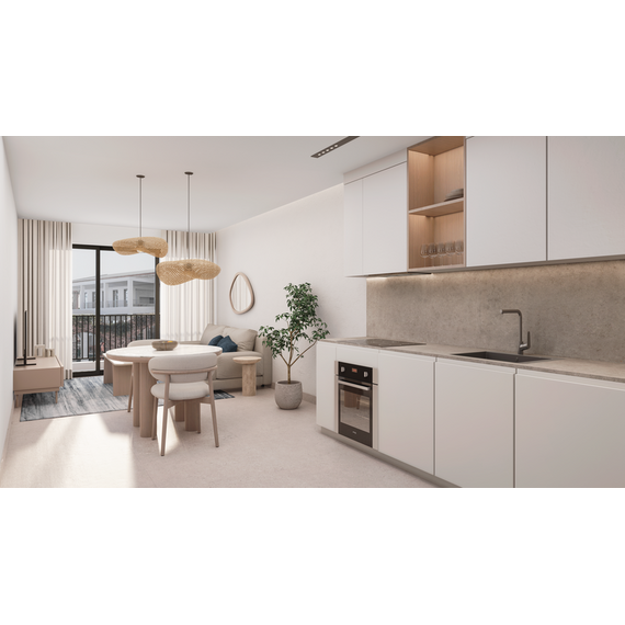 Квартира 2-комнатная 1+1 в Пунта-Кана (Пунта-Кана) площадь 53м², изображение 4